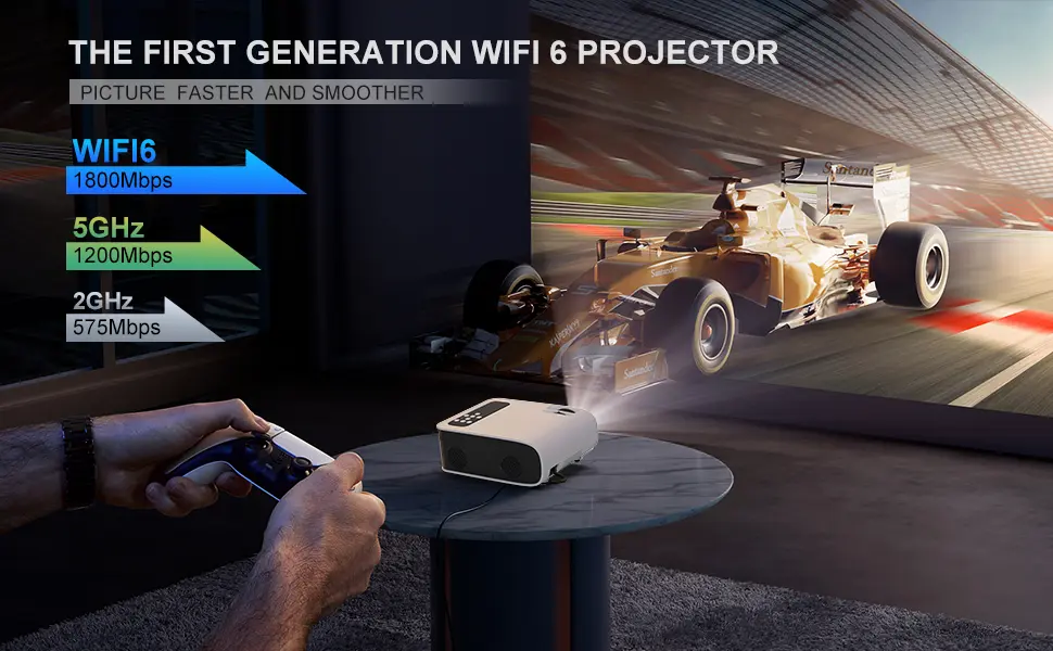 The First WIFI 6 Video Projector